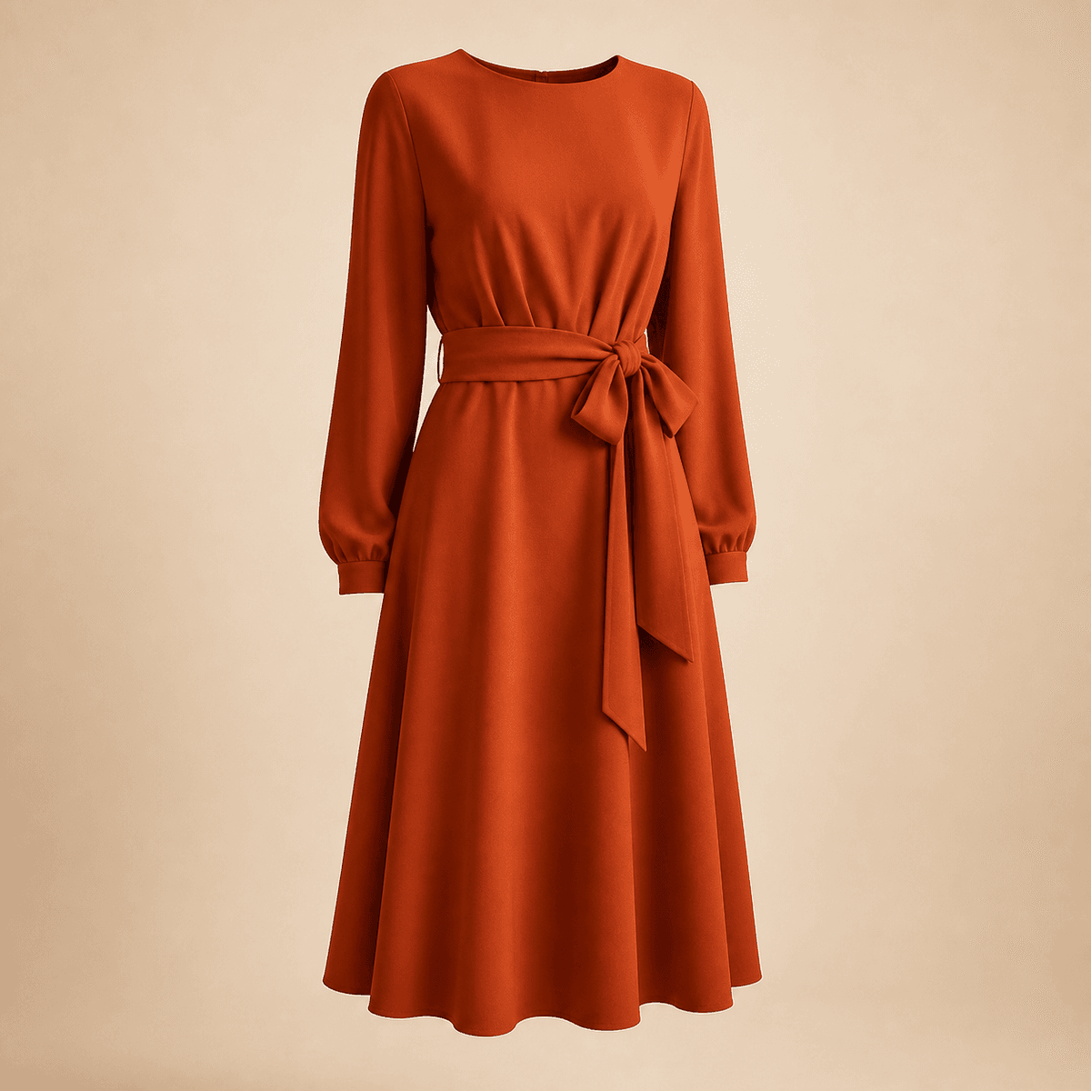 Sunset Tie Midi Dress product view