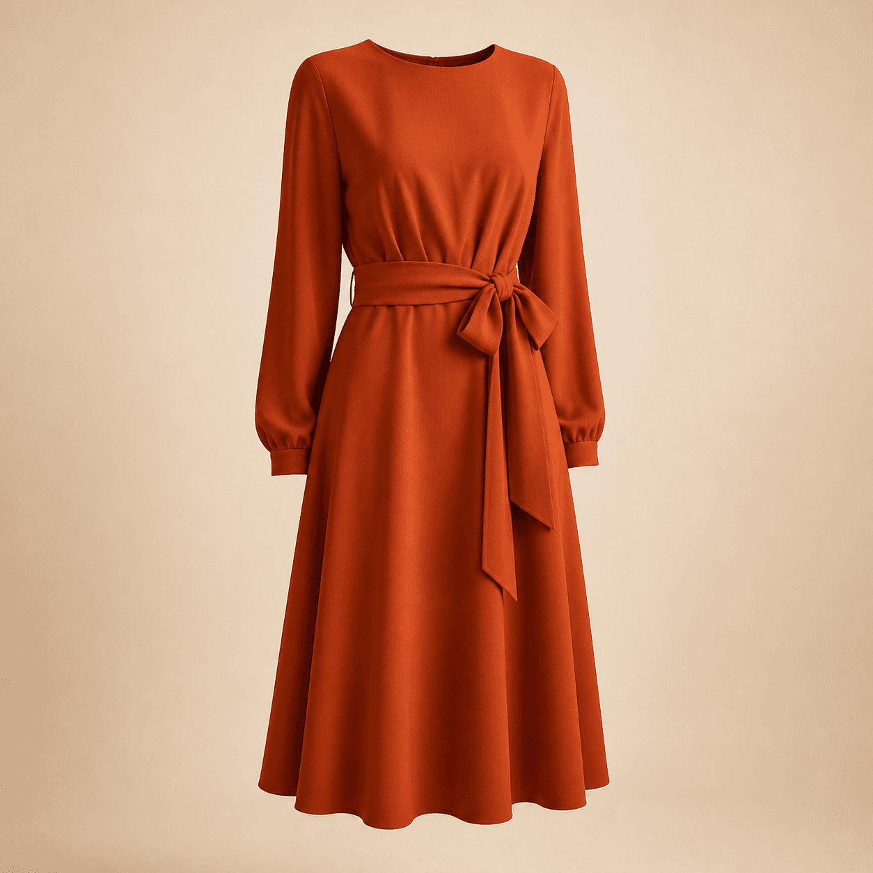 Sunset Tie Midi Dress product view